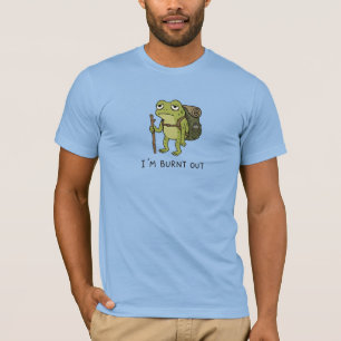 T-shirt Je suis épuisé drôle grenouille randonnée design