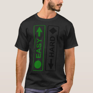 T-shirt Je suis FACILE et je suis DUR Funny Snowboard insp