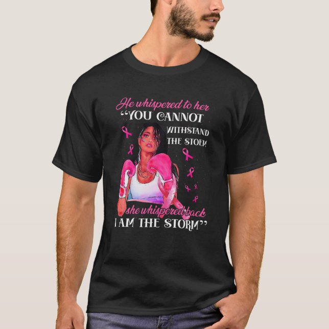 T-shirt Je Suis Femmes Lutter Cancer Du Sein Guerrier Ruba (Devant)