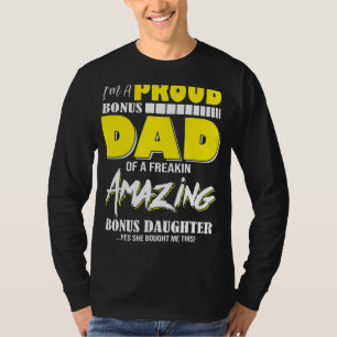 T-shirt Je suis Fier Bonus Papa Cadeau de Bonus Fat Fat Fi