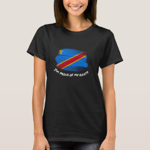 T-shirt Je suis fier de mes racines - Drapeau vintage du C