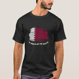 T-shirt Je suis fier de mes racines - Drapeau vintage du Q