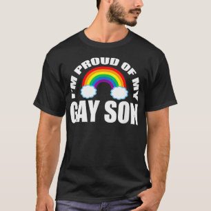 T-shirt Je suis fier de mon fils gay