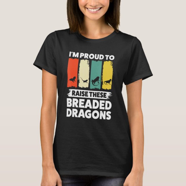 T-shirt Je suis fier d'élever ces dragons taraudés (Devant)