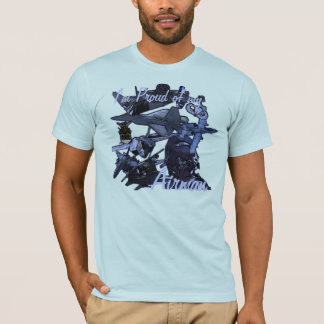 T-shirt Je suis fier du mon, aviateur, papa de l'Armée de