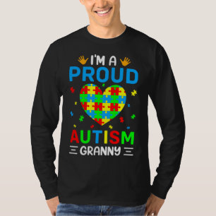 T-shirt Je Suis Fière De L'Autisme Granny Sensibilisation