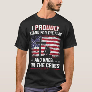 T-shirt Je Suis Fière D'Être Pour Le Drapeau Et Le Kneel P
