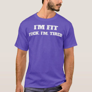 T-shirt Je suis Fit Funny Gym 