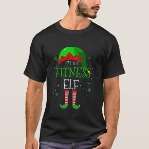 T-shirt Je suis Fitness Elf Family Costume de jumelage Chr