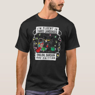 T-shirt Je Suis Fluent En Trois Langues Anglais Sarcasme E