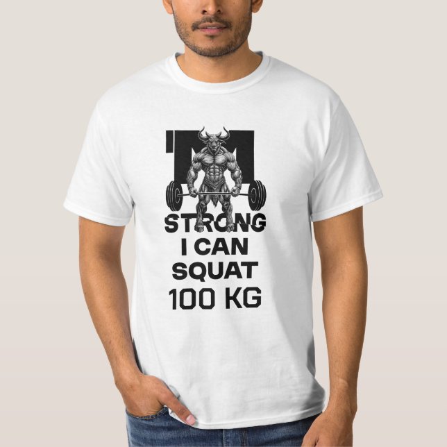 T-shirt Je Suis Fort - Je Peux Squatter (Devant)