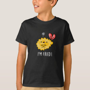 T-shirt Je suis Fried Funny Tempura Sushi Pun Dark BG