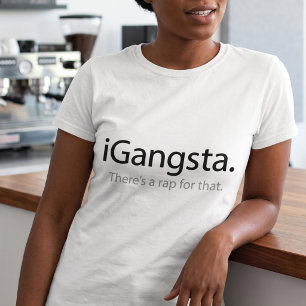 T-shirt Je suis Gangsta - Amoureux de la musique rap sarca