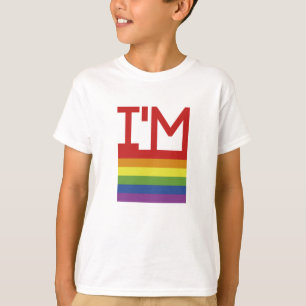 T-shirt Je suis gay Indicateur Rainbow