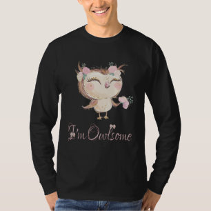 T-shirt Je suis génial Filles de hibou Enfants Femmes  Mig