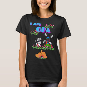 T-shirt Je suis grand-père Moulin à vent de vaches Tulipes