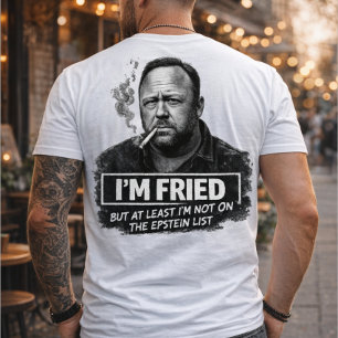 T-shirt Je suis grillé mais pas sur la liste d'Epstein Mèm