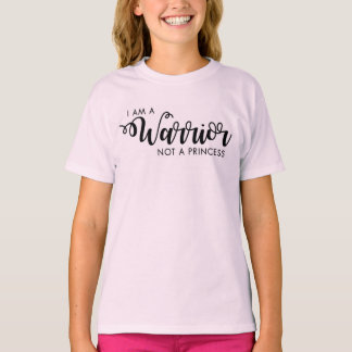 T-shirt Je suis guerrier pas Shirt de princesse Kid's