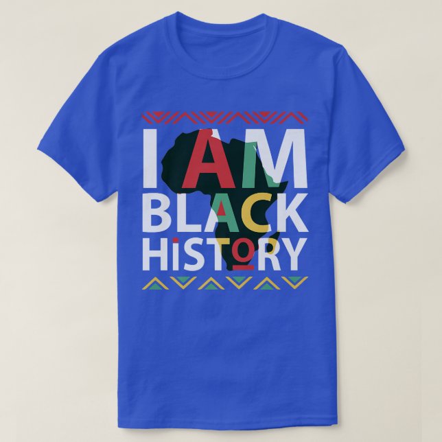 T-shirt Je Suis Histoire Noire Histoire Noire Mois Fierté  (Design devant)