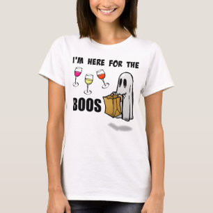 T-shirt Je suis ici pour hue le fantôme drôle de Halloween