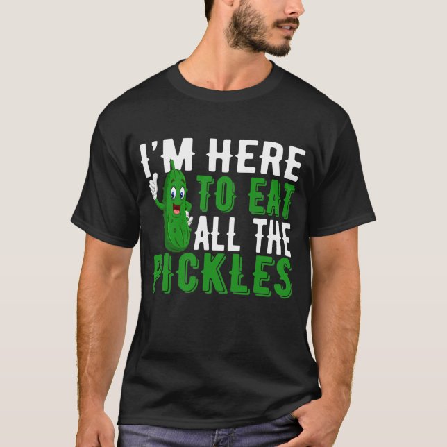 T-shirt Je suis ici pour manger tous les chatons (Devant)