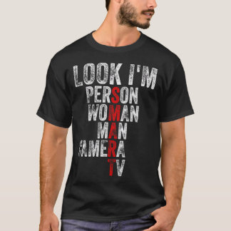 T-shirt Je suis intelligente, personne femme homme caméra 