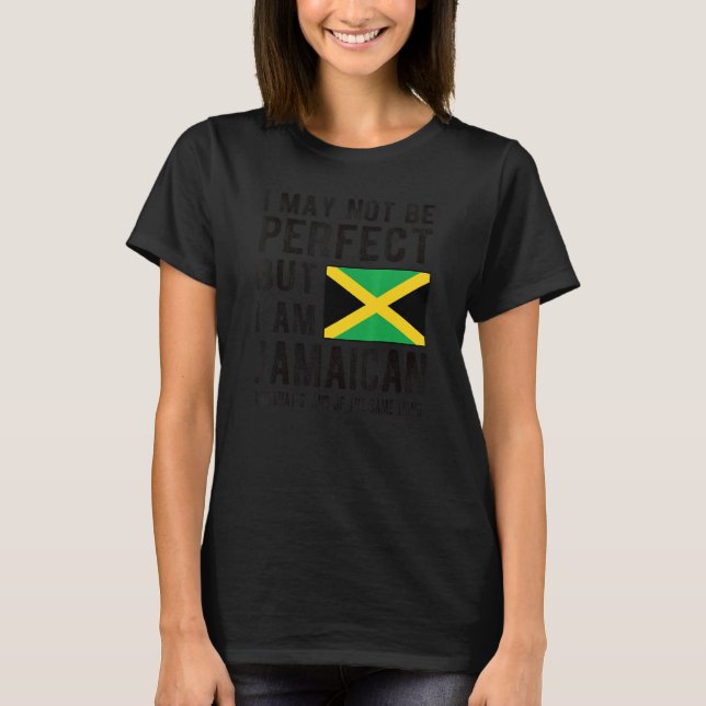T-shirt Je suis jamaïcain Drapeau Jamaïque Patrimoine Raci (Devant)