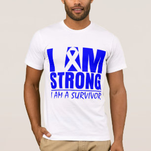 T-shirt Je suis - je suis un survivant - cancer du colon