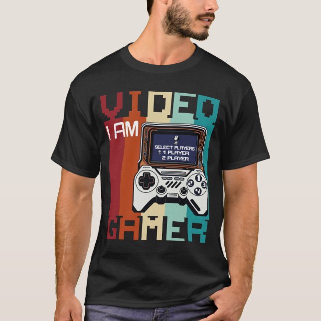 T-shirt Je Suis Joueur Vidéo (Devant)