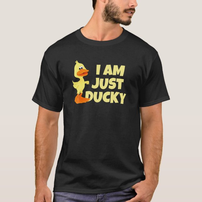 T-shirt Je Suis Juste Ducky - La Vie Extérieure T S (Devant)