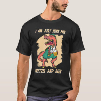 T-shirt Je Suis Juste Ici Pour La Bière Dinosaures Bavaroi