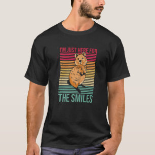 T-shirt Je Suis Juste Ici Pour La Citation Souriante Pour 