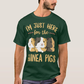 T-shirt Je suis juste ici pour la conception de cobayes po