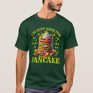 T-shirt je suis juste ici pour la crêpe