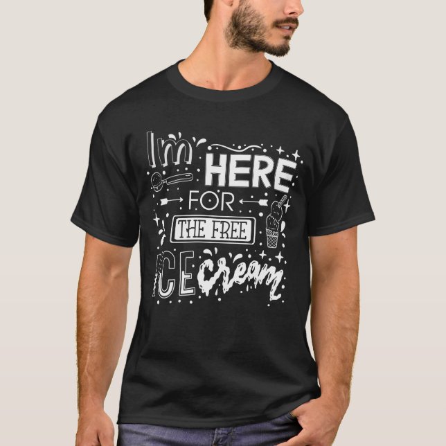 T-shirt Je suis juste ici pour la croisière amusante de la (Devant)