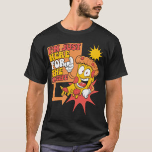 T-shirt Je suis juste ici pour la recette Chef Baker Pizze