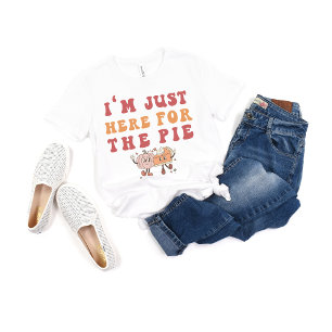 T-shirt Je suis juste ici pour la tarte Citrouille de Than