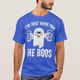T-shirt Je suis juste ici pour le Boos drôle Halloween Gho