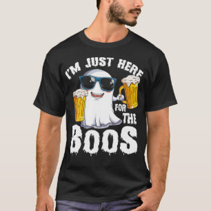 T-shirt Je suis juste ici pour les Boos Drôle Halloween Te