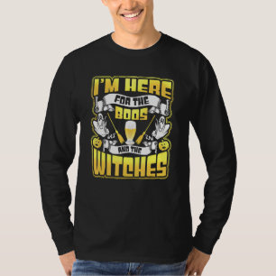 T-shirt Je Suis Juste Ici Pour Les Boos Et Les Sorcières H