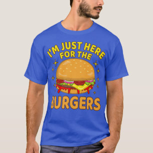 T-shirt Je suis juste ici pour les hamburgers Cheeseburger