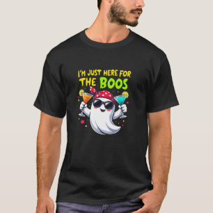 T-shirt Je suis juste ici pour les huées Drôle de fantôme 