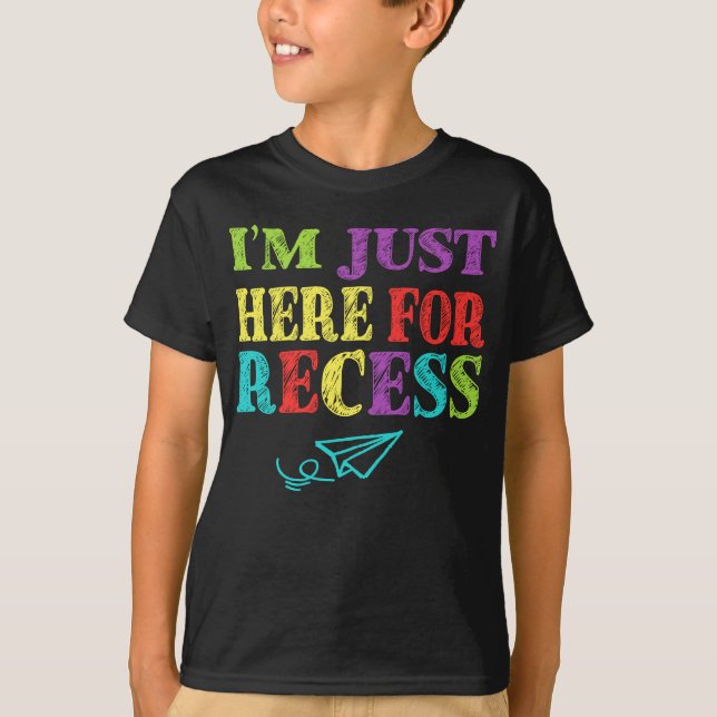 T-shirt Je suis juste ici pour les loisirs amusant retour  (Devant)