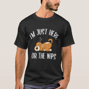 T-shirt Je suis juste ici pour les Naps Lazy Spirit Animal
