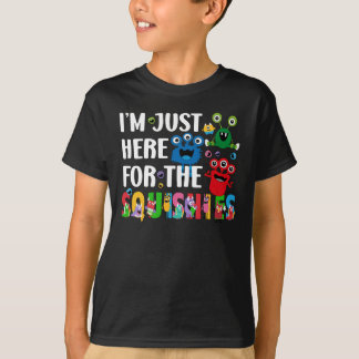 T-shirt Je suis juste ici pour les squishies de monstres