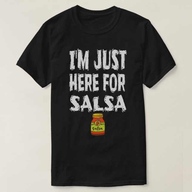 T-shirt Je suis juste ici pour Salsa Party Alcohol Beach P (Design devant)