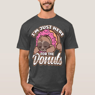 T-shirt Je suis juste là pour le dessert de beignets