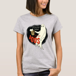 T-shirt Je Suis Juste Là Pour Le Fantôme D'Halloween Drôle