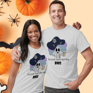 T-shirt Je suis juste là pour les BOOS Drôle de fantôme d'