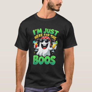 T-shirt Je suis juste là pour les huées Drôle de fantôme g